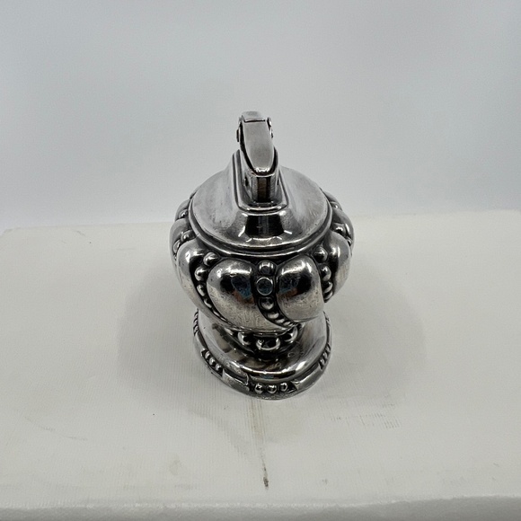 MidCentury American Silver Plate Art Deco Crown Table Lighter by Ronson - Picture 5 of 10